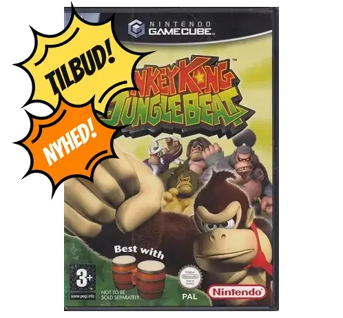 Donkey Kong Jungle Beat - GameCube spil (B Grade) (Genbrug)