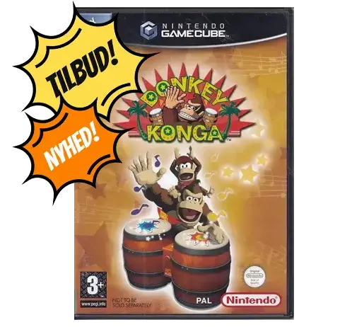 Donkey Konga - GameCube spil (B Grade) (Genbrug)