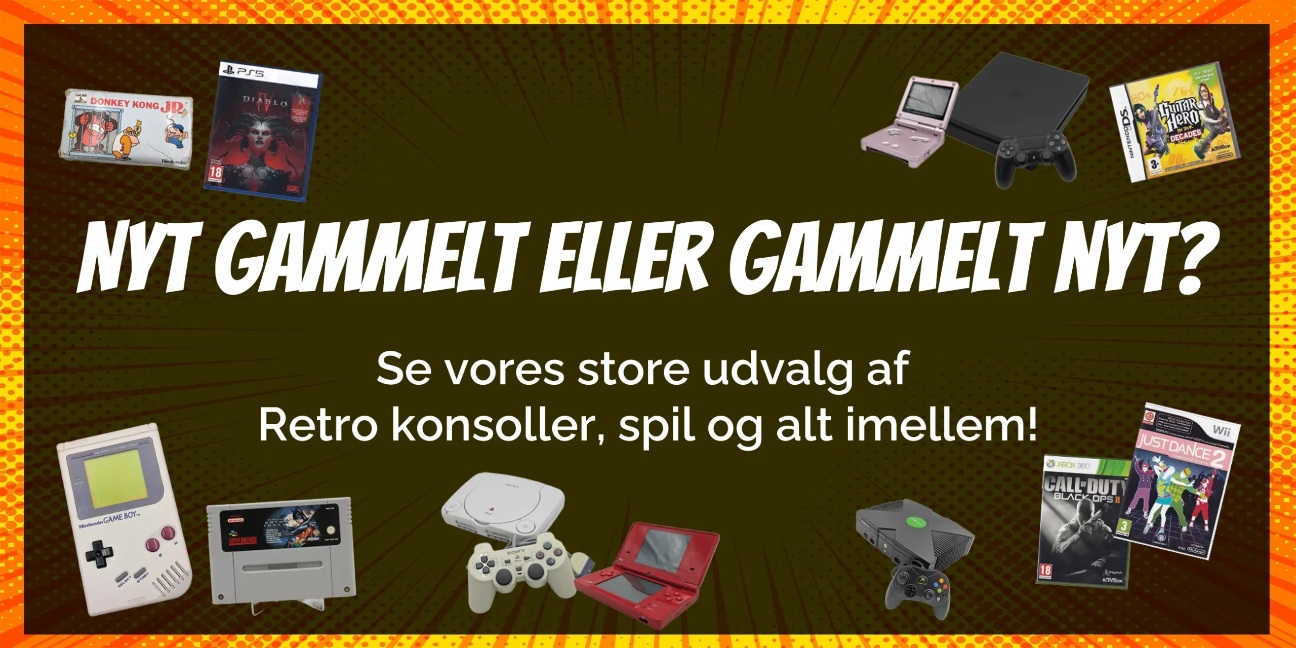 Nyt gammelt eller gammelt nyt? Se vores store udvalg af retro konsoller, spil og alt imellem!