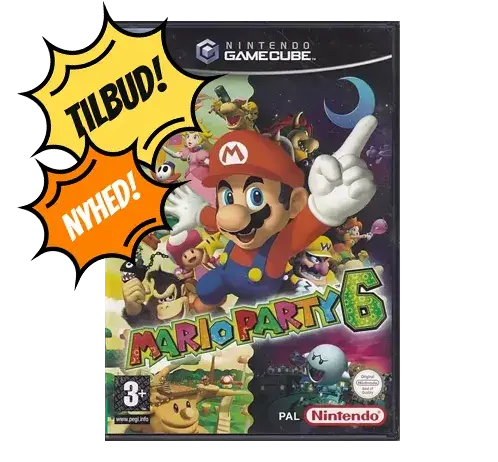 Mario Party 6 - Mangler Manual - Nintendo GameCube (B Grade) (Genbrug)