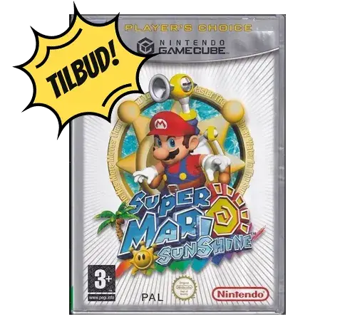 Super Mario Sunshine - Players Choice - Manual Mangler - Nintendo GameCube (B Grade) (Genbrug)